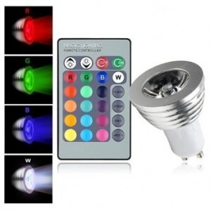 LED-Strahler rgb mit Fernbedienung 3w Marker multicolor